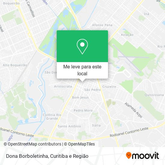 Dona Borboletinha mapa