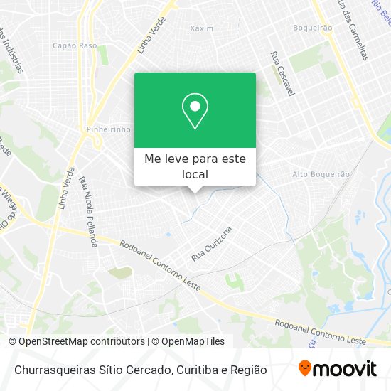Churrasqueiras Sítio Cercado mapa