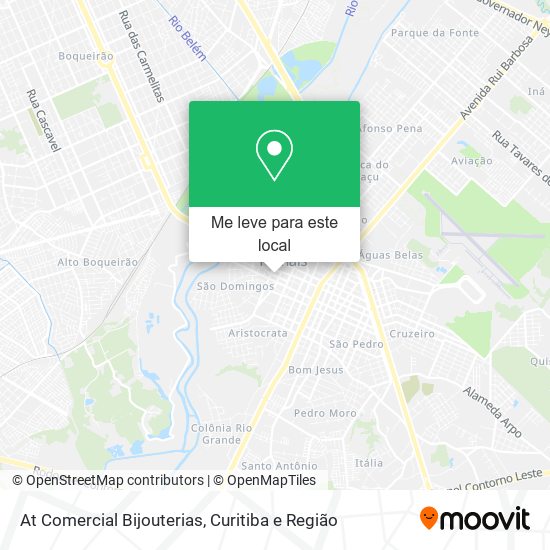 At Comercial Bijouterias mapa