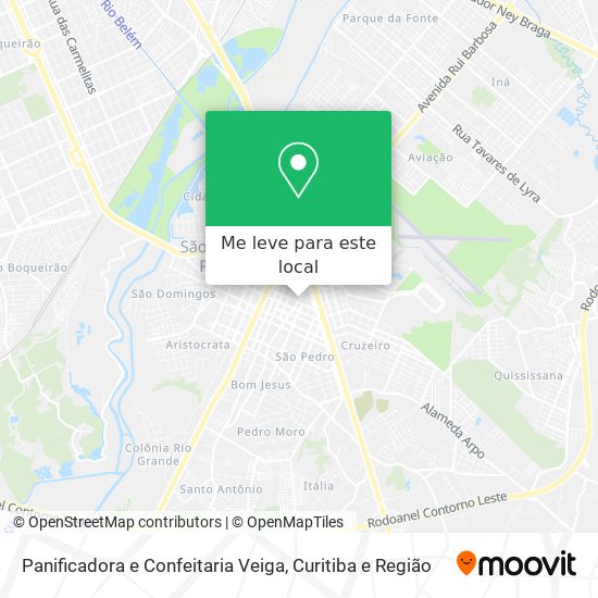 Panificadora e Confeitaria Veiga mapa
