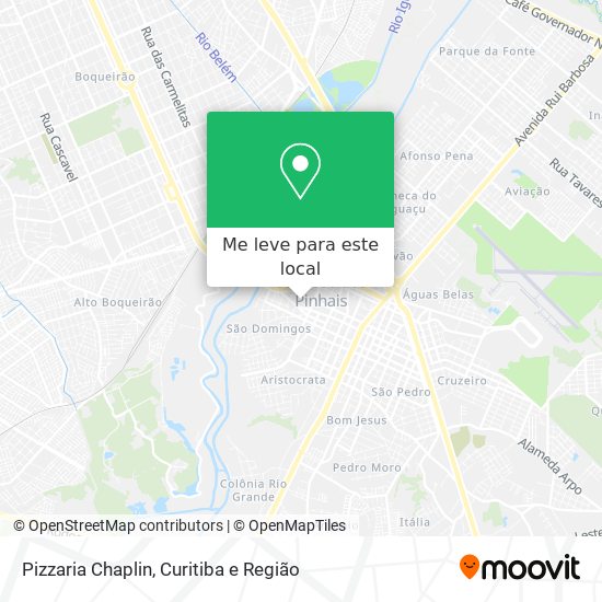 Pizzaria Chaplin mapa