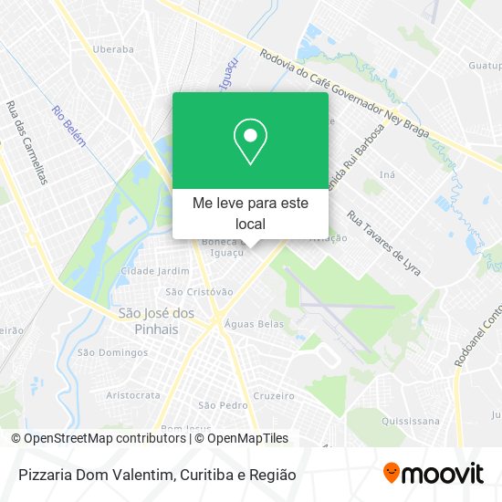 Pizzaria Dom Valentim mapa