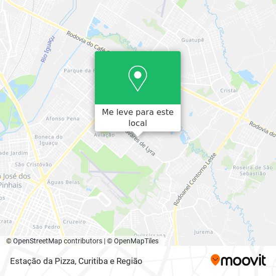 Estação da Pizza mapa