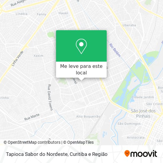 Tapioca Sabor do Nordeste mapa