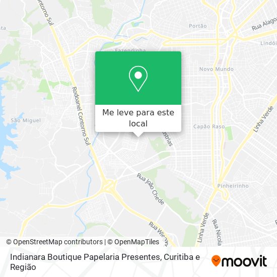 Indianara Boutique Papelaria Presentes mapa