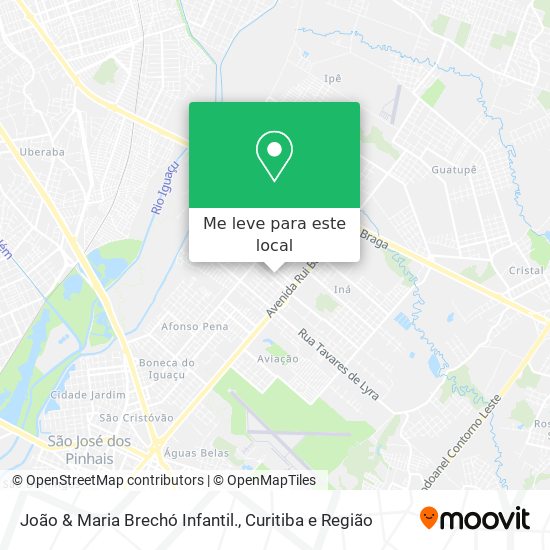 João & Maria Brechó Infantil. mapa