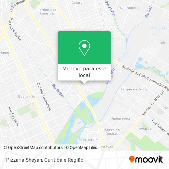 Pizzaria Sheyan mapa