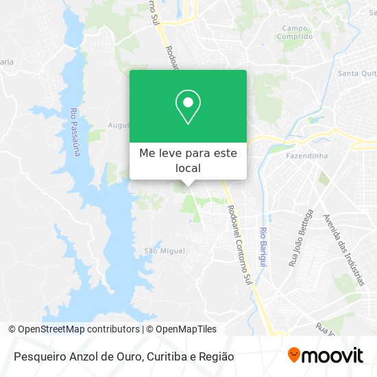 Pesqueiro Anzol de Ouro mapa