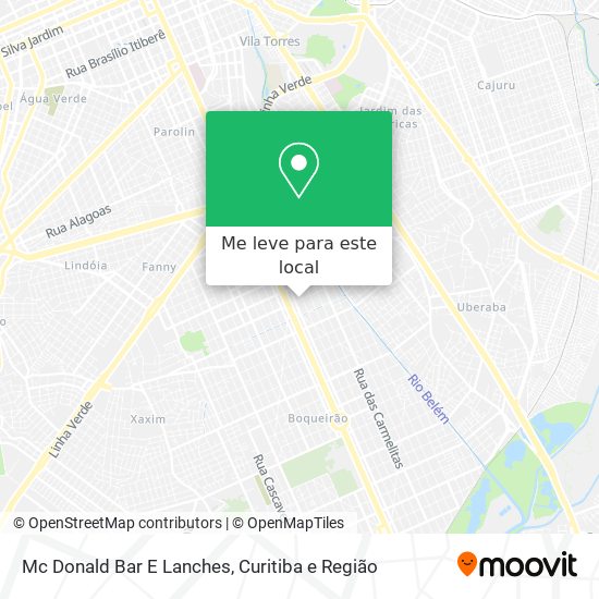 Mc Donald Bar E Lanches mapa