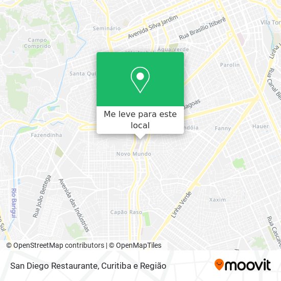 San Diego Restaurante mapa