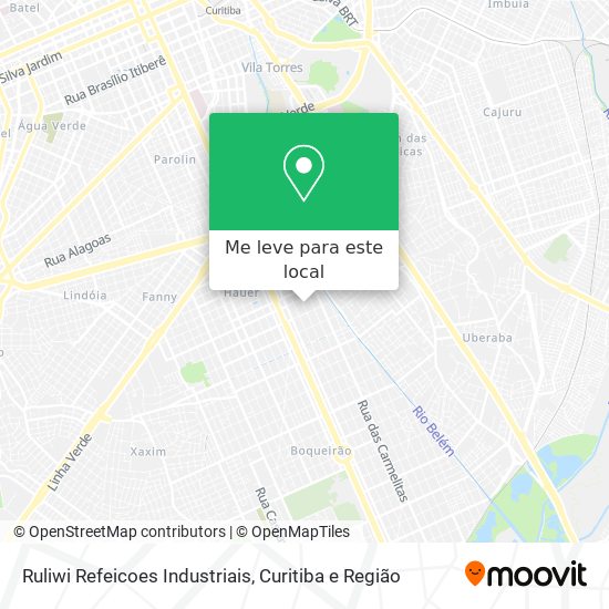 Ruliwi Refeicoes Industriais mapa