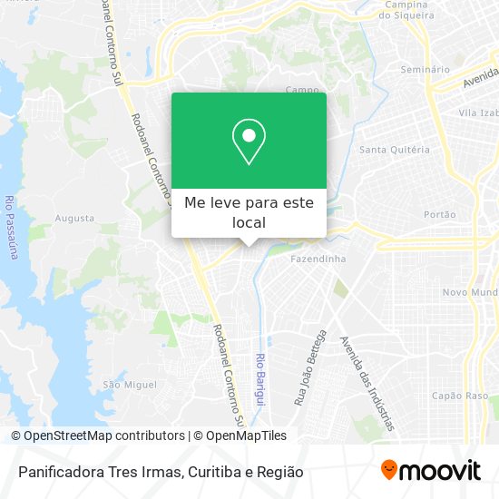 Panificadora Tres Irmas mapa