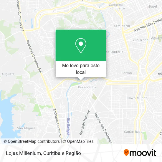 Lojas Millenium mapa