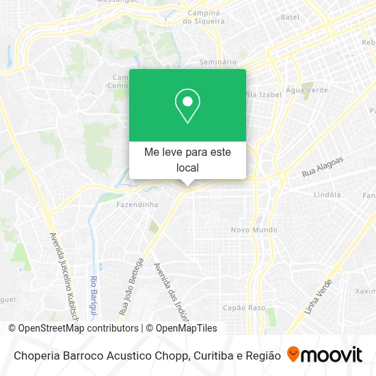Choperia Barroco Acustico Chopp mapa