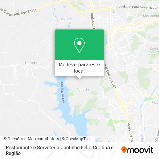 Restaurante e Sorveteria Cantinho Feliz mapa
