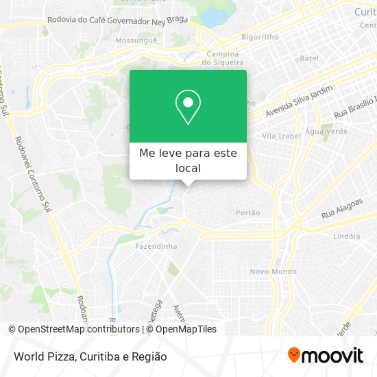 World Pizza mapa