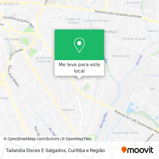Tailandia Doces E Salgados mapa