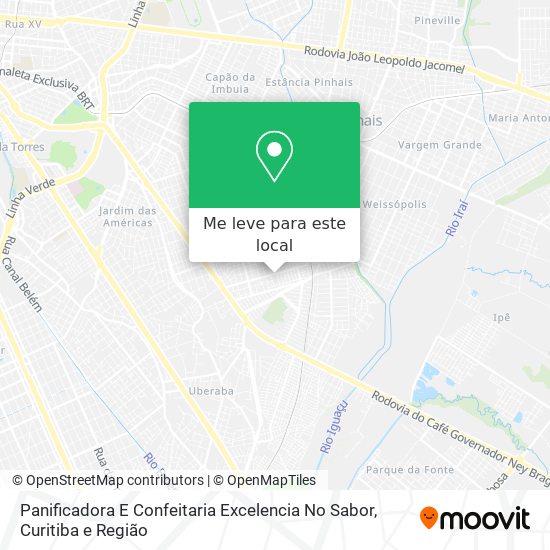 Panificadora E Confeitaria Excelencia No Sabor mapa