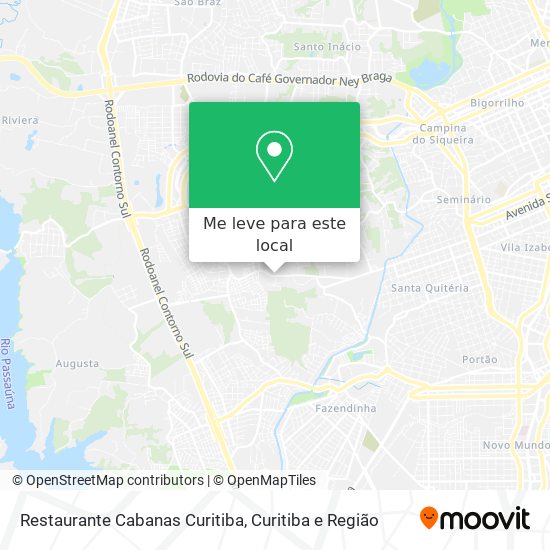Restaurante Cabanas Curitiba mapa