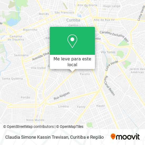 Claudia Simone Kassin Trevisan mapa