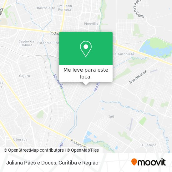 Juliana Pães e Doces mapa