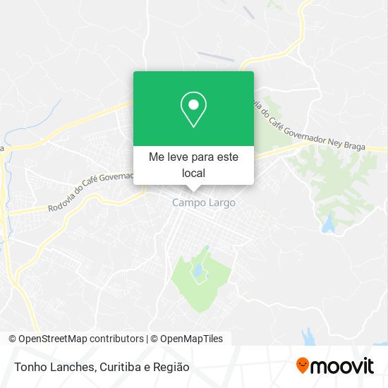 Tonho Lanches mapa