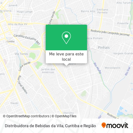 Distribuidora de Bebidas da Vila mapa