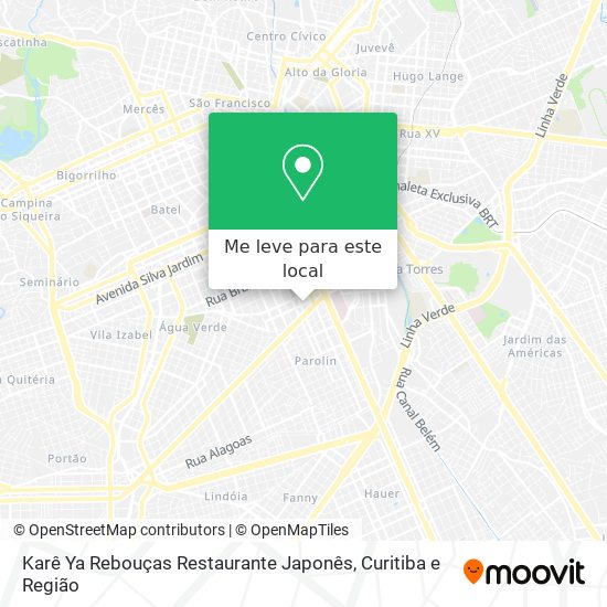 Karê Ya Rebouças Restaurante Japonês mapa