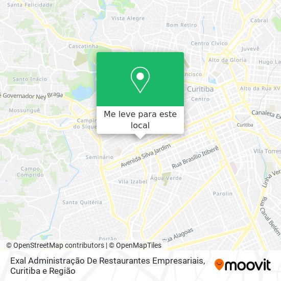 Exal Administração De Restaurantes Empresariais mapa
