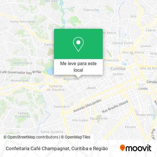 Confeitaria Café Champagnat mapa