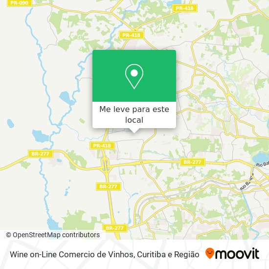 Wine on-Line Comercio de Vinhos mapa
