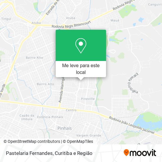 Pastelaria Fernandes mapa