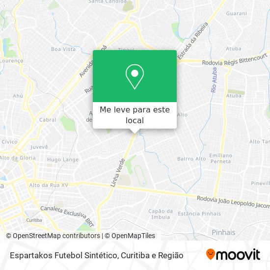 Espartakos Futebol Sintético mapa