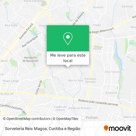 Sorveteria Reis Magos mapa