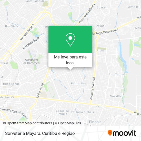 Sorveteria Mayara mapa