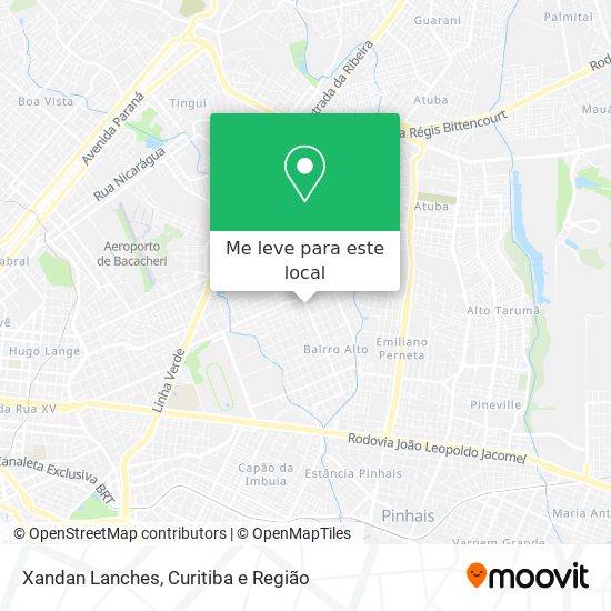 Xandan Lanches mapa