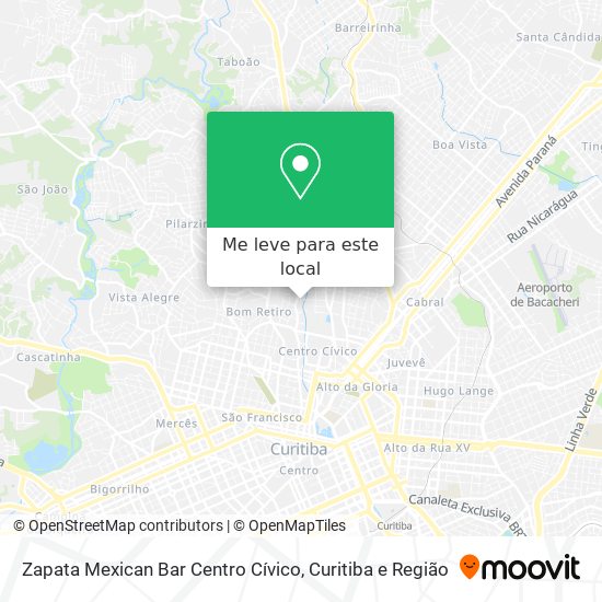 Zapata Mexican Bar Centro Cívico mapa
