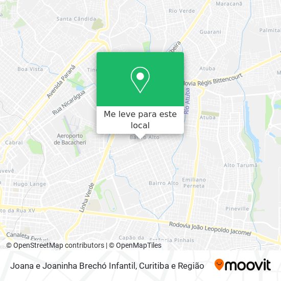 Joana e Joaninha Brechó Infantil mapa