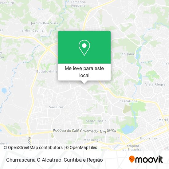 Churrascaria O Alcatrao mapa