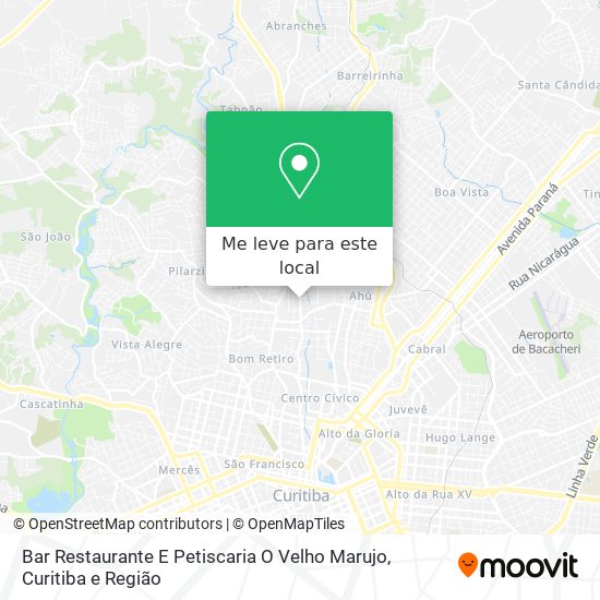 Bar Restaurante E Petiscaria O Velho Marujo mapa