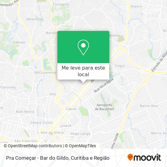 Pra Começar - Bar do Gildo mapa
