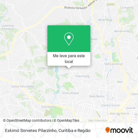 Eskimó Sorvetes Pilarzinho mapa