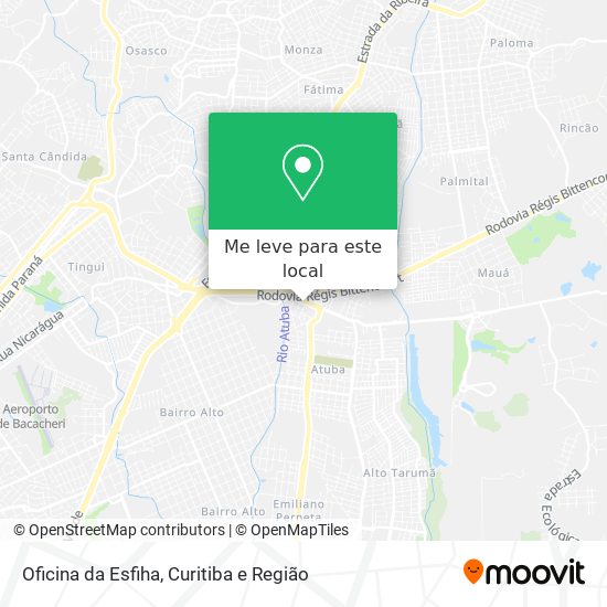 Oficina da Esfiha mapa