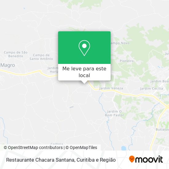 Restaurante Chacara Santana mapa