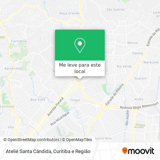 Atelié Santa Cândida mapa