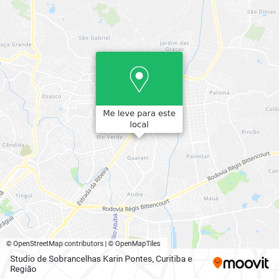 Studio de Sobrancelhas Karin Pontes mapa