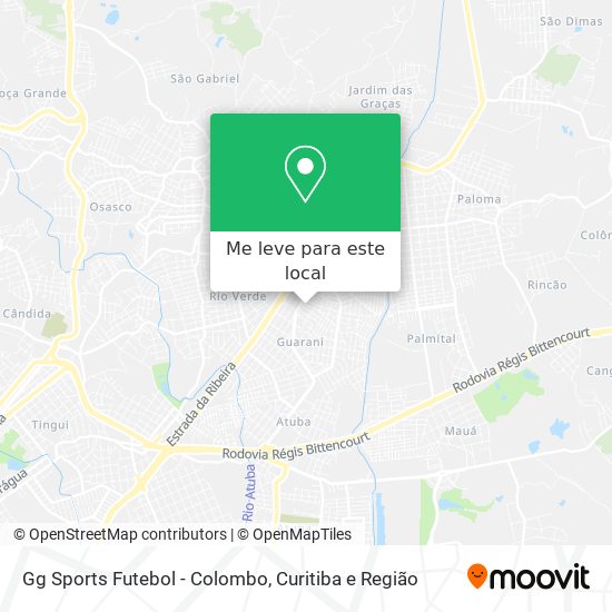 Gg Sports Futebol - Colombo mapa