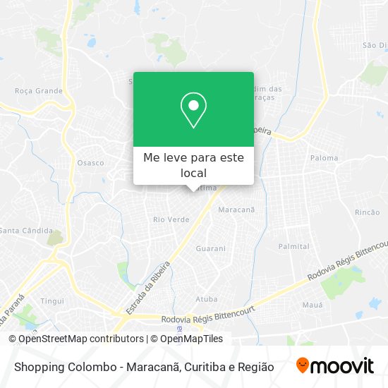 Shopping Colombo - Maracanã mapa