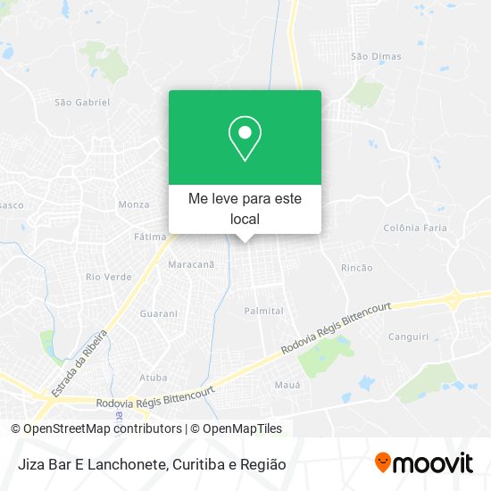 Jiza Bar E Lanchonete mapa