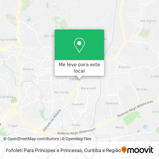 Fofoleti Para Príncipes e Princesas mapa